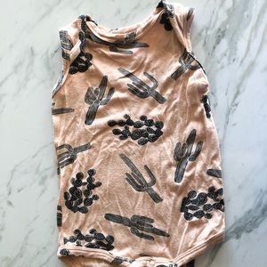 Spearmint Baby 6-12 Cactus Bodysuit Nude